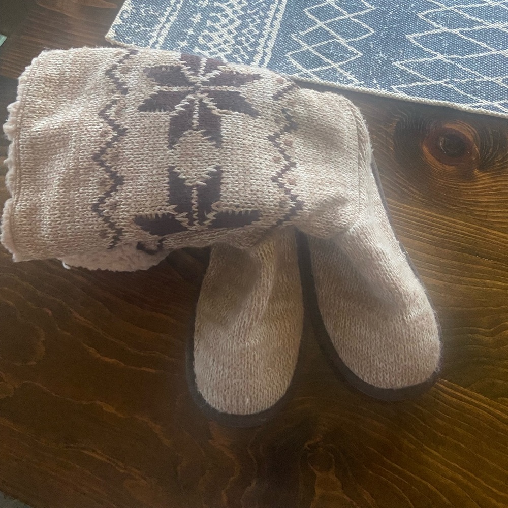 Winter boots or slippers.